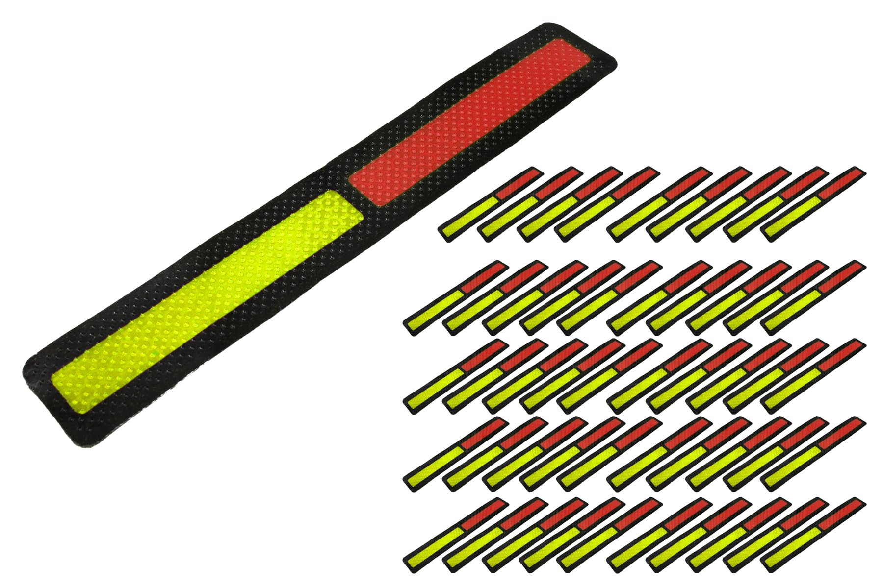 Amazon.co.jp: 吾妻商会 反射式階段識別シート 32mm×210mm 蛍光黄緑/赤